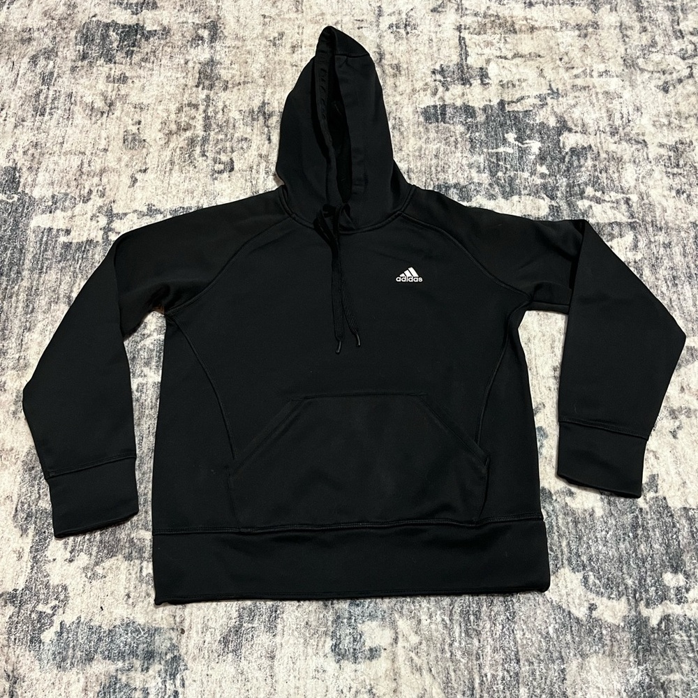 Adidas Men's Black Hoodie Sweater